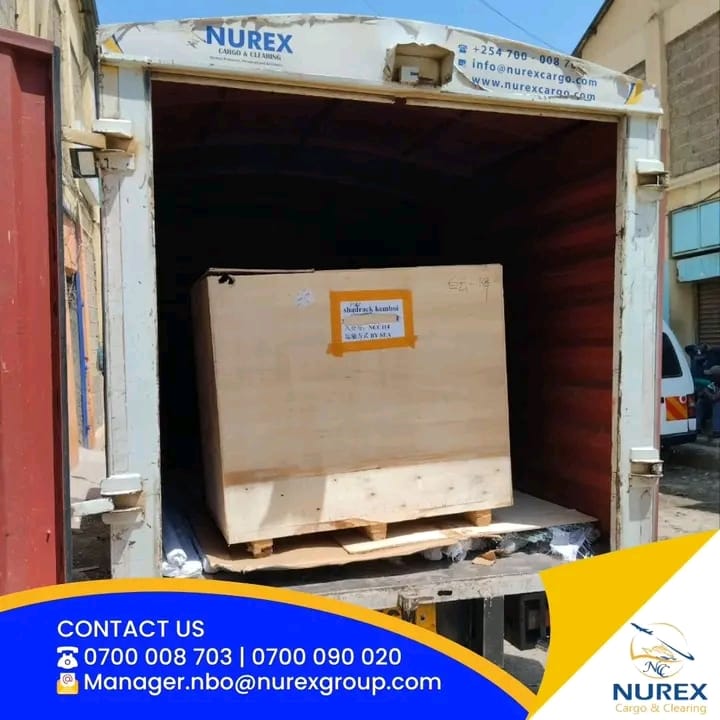 Final delivery to client in Nairobi - Door to door delivery service completing shipment